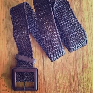 Banana republic woven leather belt